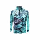 Men's Polyester Spandex Sublimated 1/4 Zip Fishing Pullover