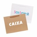 Medium Crosswise Paper Bag with Fabric Flat Handle(270 x 200 x 80mm)