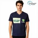 Unisex Adults RPET Sublimated V-collar Tee Shirt