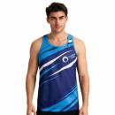 Men's 100% Polyester Sublimated Sports Singlet