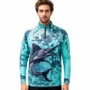 Men's Polyester Spandex Sublimated 1/4 Zip Fishing Pullover