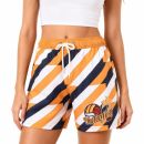Women's Polyester Spandex Sublimated Board Shorts With Drawstring and Pockets