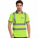 Unisex Polyester Hi-Vis Reflective S/S Polo