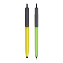 Push Button Pen - Colour Barrel with Black Cap