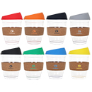 12 OZ Reuasble Glass Coffee Cup with Cork Band